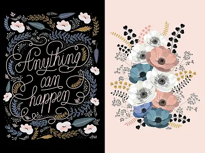 Expo Collection 1 artprint baroque black floral graphic design illustration lettering pattern poster typography vector vintage