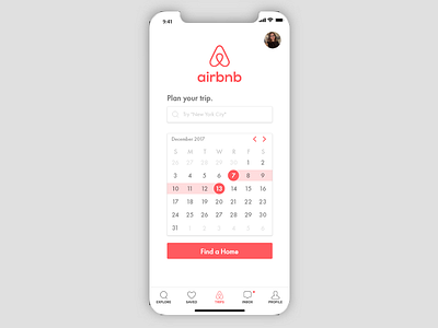 AirBnB Landing Page #003 for #dailyui 003 airbnb daily iphone landing page ui x