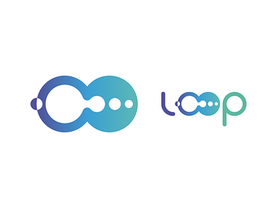 Loop Digital Marketing branding digital icon line art logo loop mark negative space symbol type