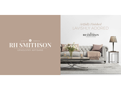 A Refined Mainstreet Brand branding fabric interior design print layout serif upholstery