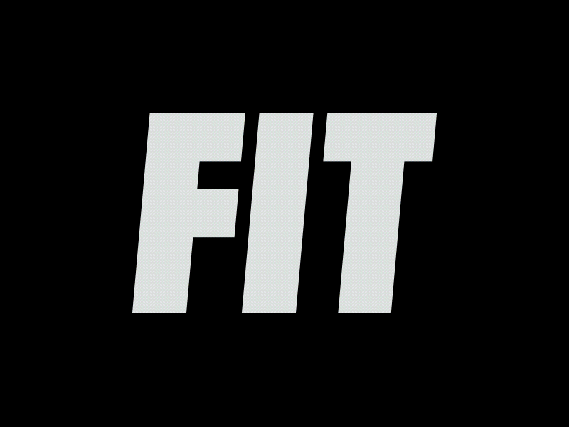 Fit - Logotype Variations animation color gif logo logotype texture type typography