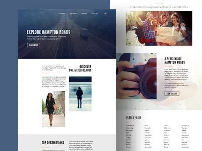 Single Page Site travel web