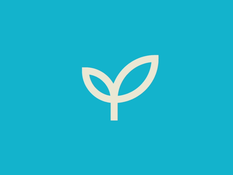 𝜑 app club design fitness grow health logo plant sport