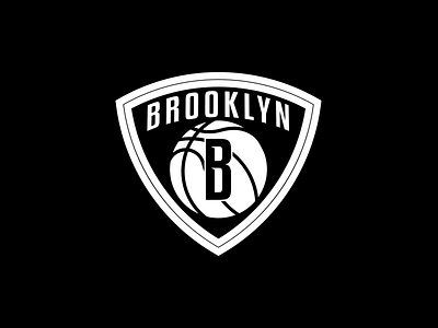 Brooklyn Nets Logo Redesign - Day 3 of 31 basketball brooklyn nets logo nba nets sport logos sports