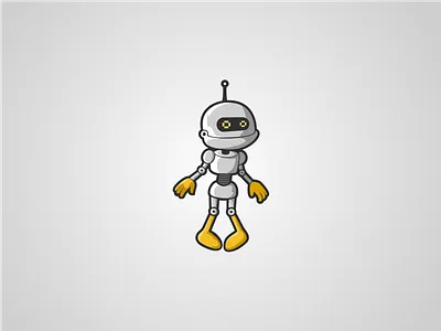 Robot coreldraw ilustrator logo
