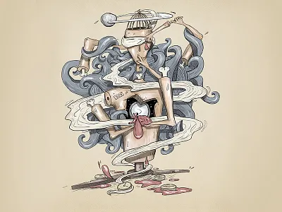 Invisible Happiness art digital digital art draw illustration paint