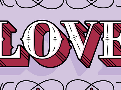 Love graphic design lettering logo type typography