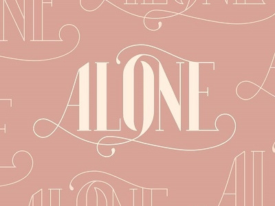 Alone - #NewMusicMonday illustration illustrator lettering music new music photoshop typography vector