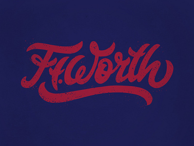 Fort Worth handlettering lettering