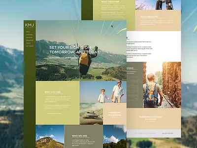 Wealth Management Web Design clean grid modern photography user interface web design