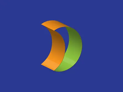 Moon 3d icon illustration logo mark moon shapes symbol
