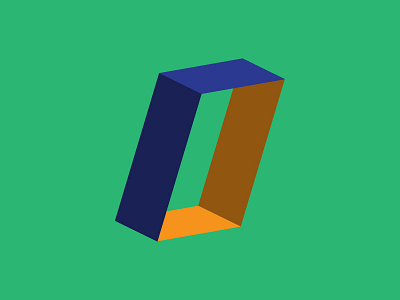 Parallelogram 3d geometry icon illustration logo mark parallelogram shapes symbol
