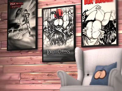 Cheeky Movie Posters 3d back to the future design dumb and dumber films illustration lord of the rings movie posters movies render