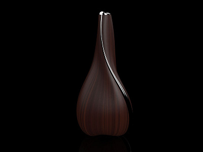 vase 3d brand design designer keyshot metal modeling product rhinoceros tools wooden