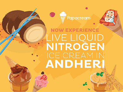 Ice Illustration - 1 branding graphics ice cream illustration