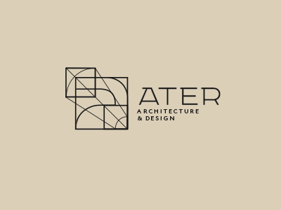 Ater - unused proposal a architect golden ratio letter logo simple symbol