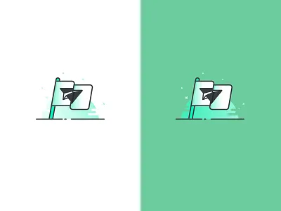 Flag - Start campaign 🏁 campaign flag icon illustration send vector
