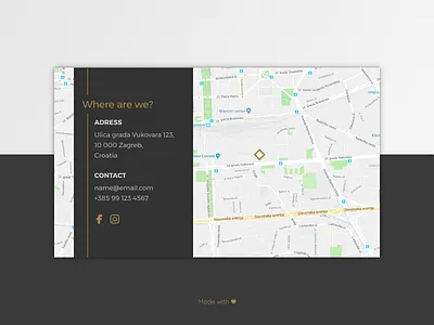 #029 - Daily UI - Map 029 challenge contact dailyui flat map minimal ui ux