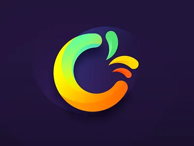 onetouch club logo club color design graphic icon letter logo ui