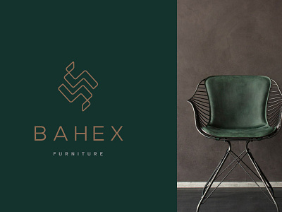 BAHEX BRANDING - LOGO DESIGN branding design furniture green icon logo logotype