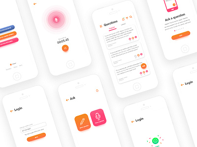 Virtual Assistant mobile app android app assistant design ios iphonex ui ux virtual