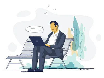 Work on the go app branding design flat hotel icon illustration logo ui ux vector web