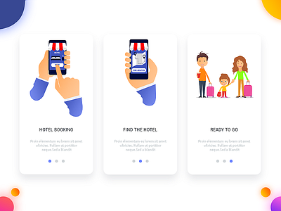 Hotel Booking app booking explorations find go hotel illustrations ready to