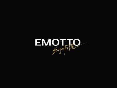 Emotto creative creativity custom logo design logotype modern signature signature design