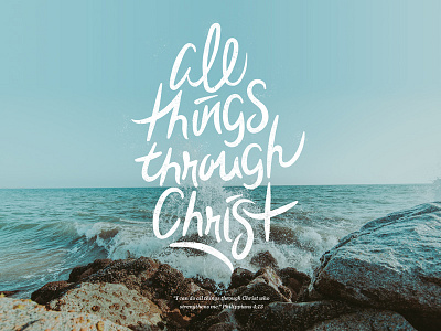 Scripture Canvas design handlettering typography