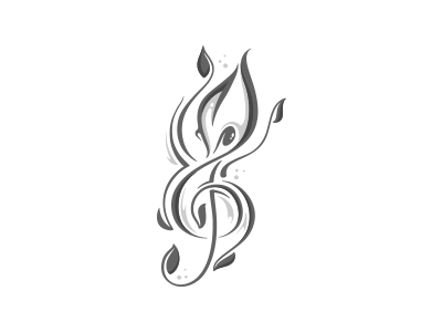 Treble Clef Octopus design logo music music note octopus sea squid symbol treble clef vector