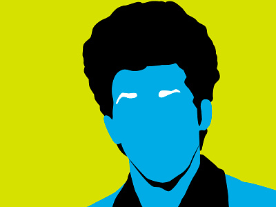 Kramer 2d cosmo flat illustration ilustración kramer retrato seinfeld vectorial