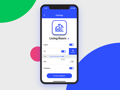 Daily UI challenge #07 — Settings app apple daily ui ios iphone x minimal mobile smart home ui