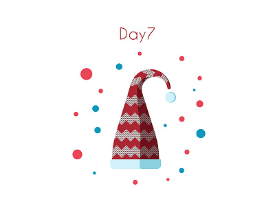 7 Day Christmas Calendar christmas hat red