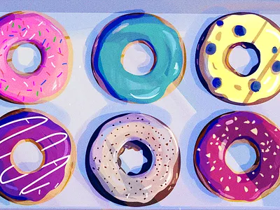 Donut Day donuts foodie illustration