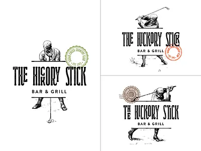 The Hickory Stick identity logotype