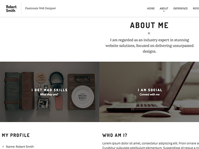 Robert Smith - Responsive Resume CV Theme online resume personal portfolio profile responsive cv responsive resume resume resume theme resume wordpress resume wordpress theme vc virtual business card