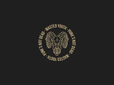 Wasted youth PT 2 apparel branding illustration logo minimal