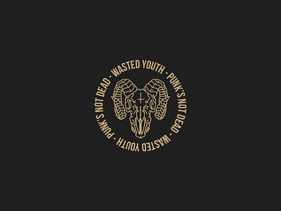 Wasted youth PT 2 apparel branding illustration logo minimal