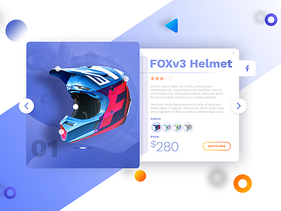 UI Web card helmet store card cross design fox helmet interaction photoshop shop store ui ux web