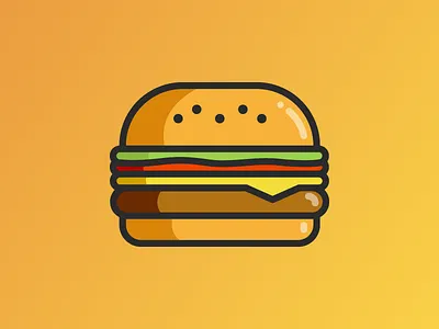 mmmunchies - Slack bot app bot burger hamburger icon logo slack ui