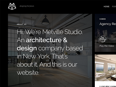 Melville – Architecture WordPress Theme architect architecture business construction decor design homes houses interior design photography portfolio wordpress