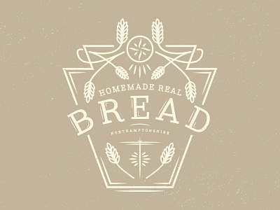 Homemade Real Bread Logo bakery brand brand identity branding bread food homemade local logo texture typography wip