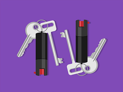 Pepper Spray editorial illustration