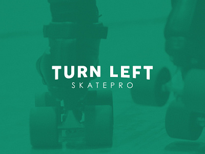 Turn Left Skate Pro Branding branding illustration logo roller derby roller skate turn left