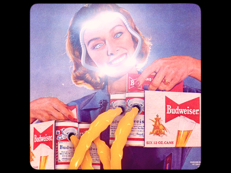 Thirsty Thursday 02 animation collage design gif motion pop art retro surrealism thirsty thursday