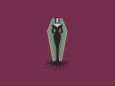 36 Days of Type addamsfamily 1 addamsfamily daysoftype goodtype illustrator letter monster morticia number tipography type typespire vector