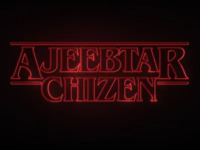 Stranger Things Title Screen Reproduction [Urdu] logo design logos photoshop typography