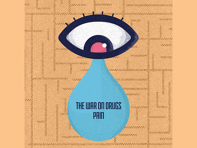Pain 2017 album album art band eye halftone tear teardrop the war on drugs war on drugs