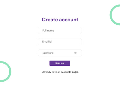 Signup Page in login minimal sign signup