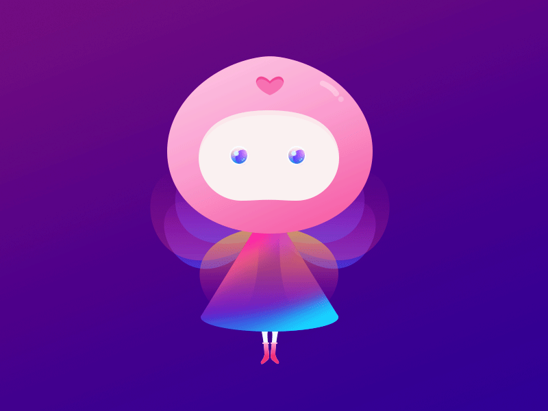 pink elf ae animation elf gradient